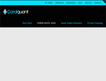 Tablet Screenshot of cardquant.com